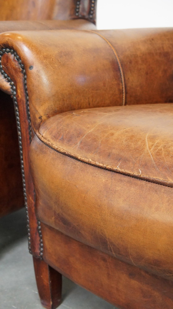 Image 1 of 2 X Sheep Leather Design Armchair