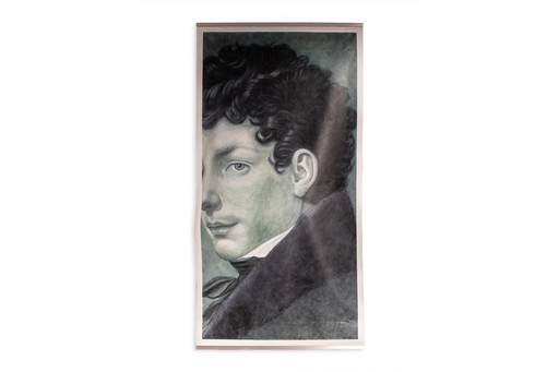 Evelyne Baget, Detail geschilderd op doek naar Girodet. Hedendaags.