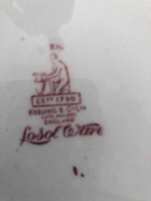 Antique English Large Cheese Keeper or Butter Dish.