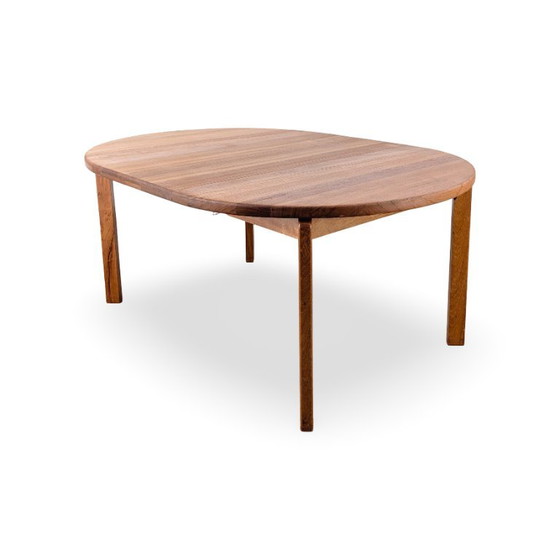 Midcentury Teak Round Vintage Dining Table Danish Design 1960 – Wood (photo 5 of 9)