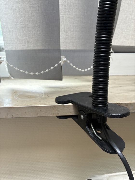 Image 1 of Lampada vintage Happylight – Braccio flessibile nero, anni '80 – Prodotta in Olanda