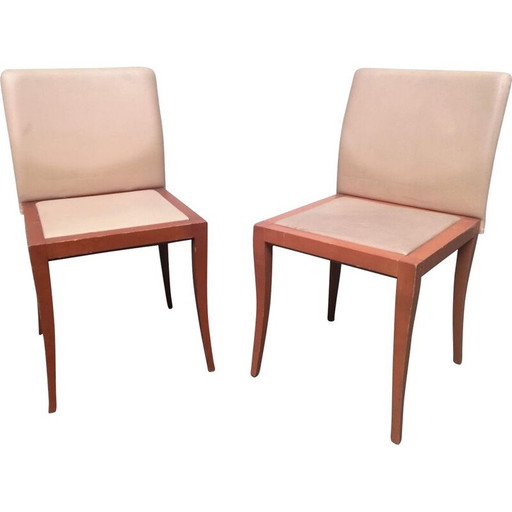 Vintage stoel in massief hout van Didier Gomez voor Ligne Roset