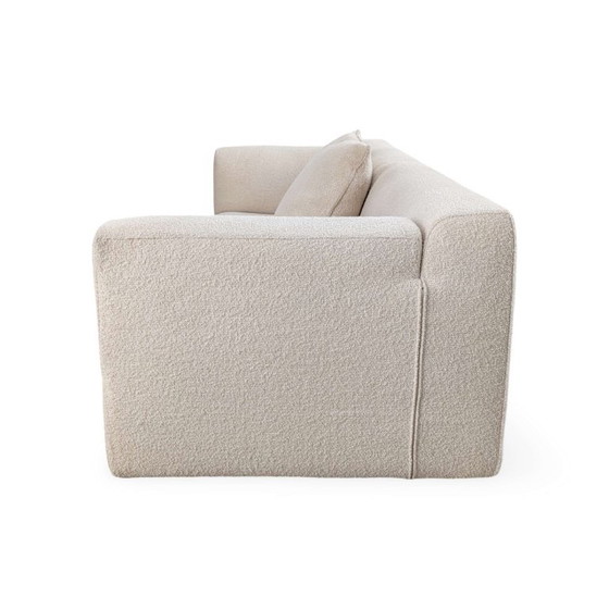 Original Cassina MET 250 Bouclé Sofa Piero Lissoni 2 seaters, Textile, Metal, Beige (photo 6 of 10)