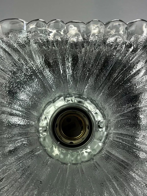 Image 1 of 60s 70s Lamp Lamp Wall Lamp Ice Glass Space Age by Hustadt Leuchten