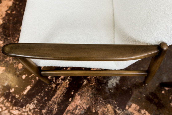 Image 1 of Mid Century Sessel mit hoher Rückenlehne von Edmund Homa, GFM, Polen, 1960er Jahre