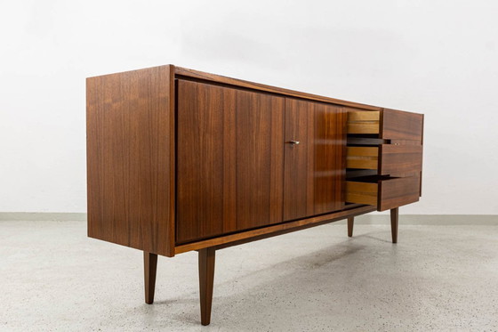 Image 1 of Lang vintage dressoir van SFM, Polen, jaren 1970