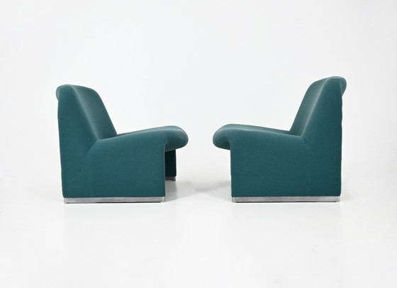 Sedie Alky di Giancarlo Piretti per Anonima Castelli, anni '70, Set di 2 – Poltrone, Textile, Aluminium (photo 6 of 11)