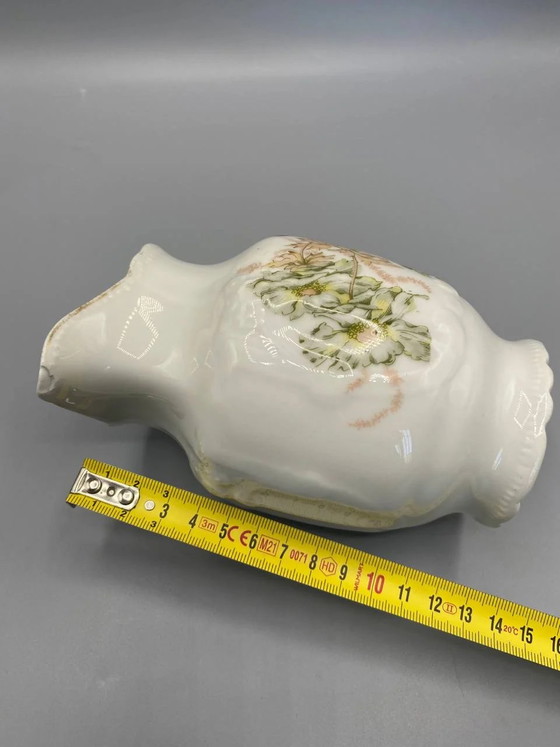 Antique Embossed Porcelain Milk Jug, Art Nouveau Floral Decor, Circa 1900 – Decorative Objects (photo 4 of 4)