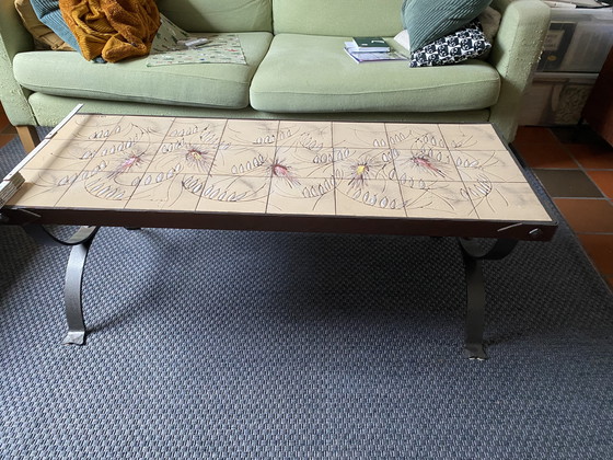 Image 1 of Vallauris la Roue coffee table (damaged)