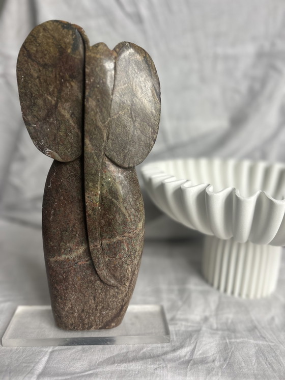 Image 1 of Olifant abstract stenen beeld prachtig eenvoud 