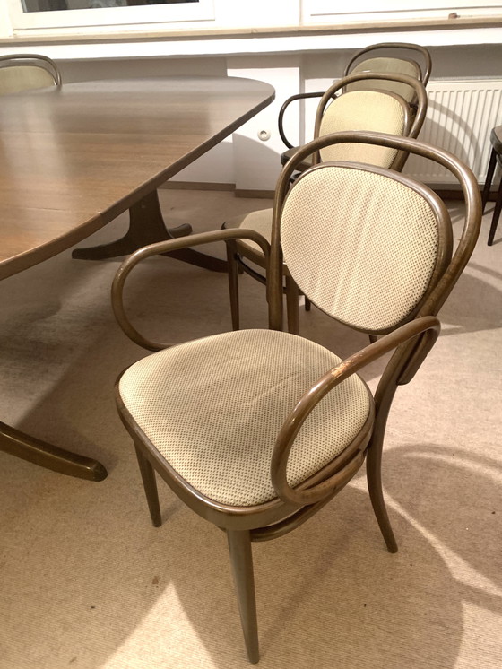 Image 1 of Tavolo Thonet 120 180 240 più 6 sedie Thonet Midcentury Vintage