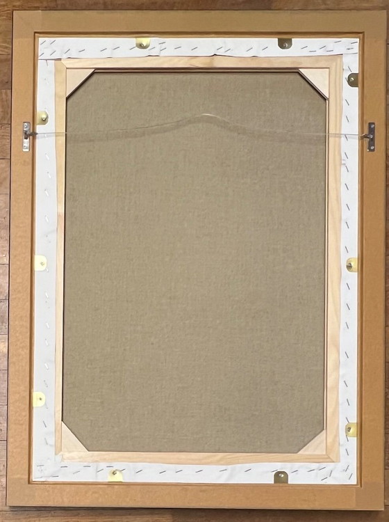 Image 1 of Firmato; Guillaume Corneille Terragrafia su tela Charlie Parker Cobra incorniciato