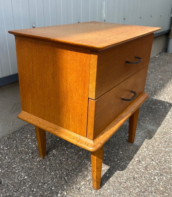 Oak bedside table, 1950 – Nightstands, Wood (photo 4 of 7)