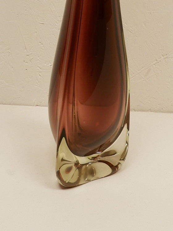 Image 1 of Grand vase en verre, 67 cm