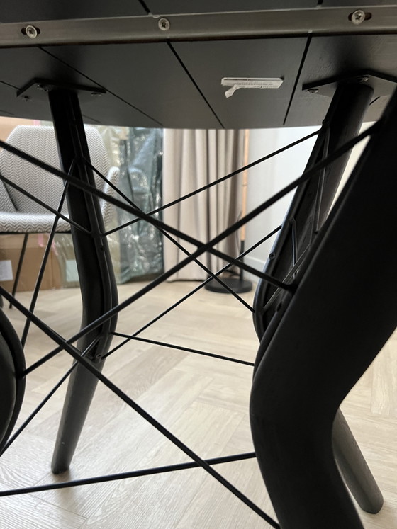 Mobitec Eclips Round Dining Table Black 135cm – Metal, Wood (photo 4 of 7)