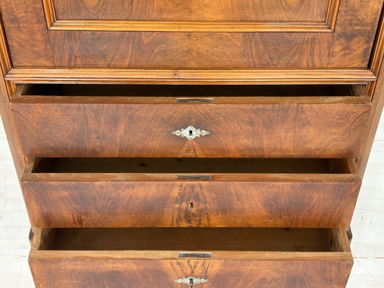 Image 1 of Biedermeier Sekretär / Antiker Schreibschrank / Schrank – um 1880
