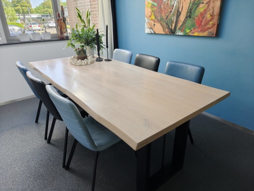 Montel leather dining chairs