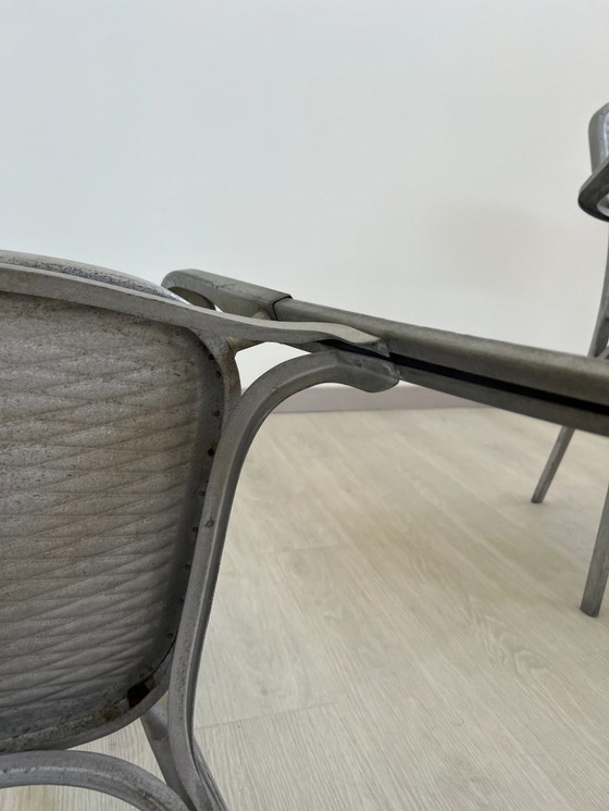 Image 1 of Aluminiumstühle - Avec-Plakette « Gaston Viort - Salon de Provence »