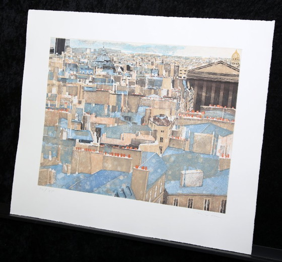 Image 1 of Salzmann, Gottfried - Parijs, La Madeleine - kleurenets - handgesigneerd