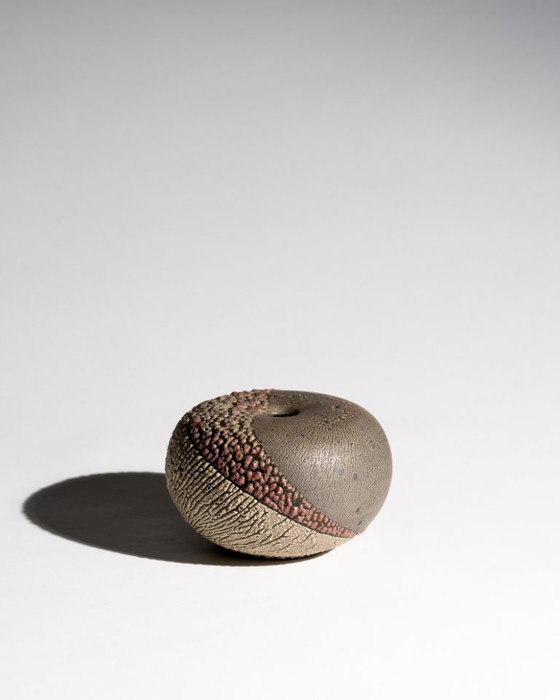Image 1 of Andrea Denner for Mario Enke Workshop Sculptural Sphere Vase Potsdam Germany 70s