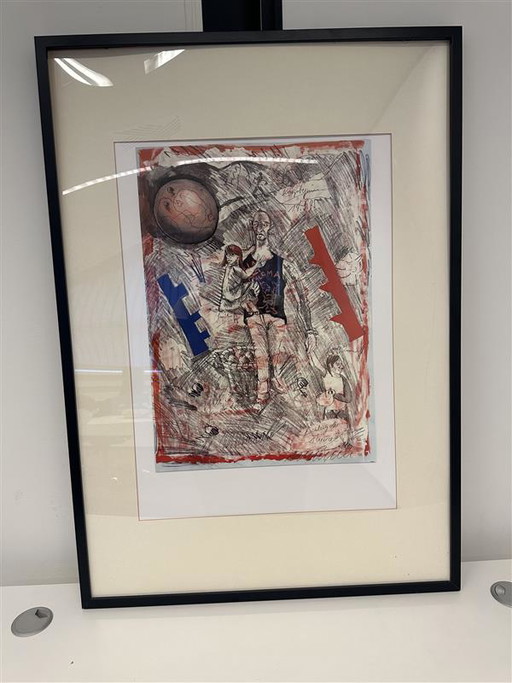 Jörg Immendorff Lithographie