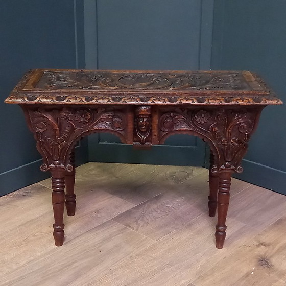 Image 1 of Banco con somier del siglo XIX