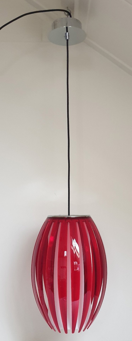 Image 1 of 2 x Herstal Pulz Tentakel XL Pendelleuchten rot