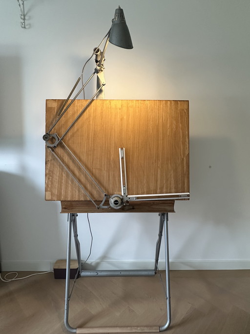 Nestler architects drafting table, vintage 1950s.
