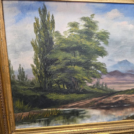 Image 1 of Cuadro antiguo titulado The Dovedale, de alrededor de 1900.