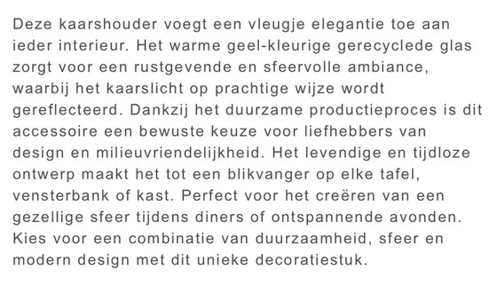 Image 1 of For sale: Urban Nature Culture candlestick amber 