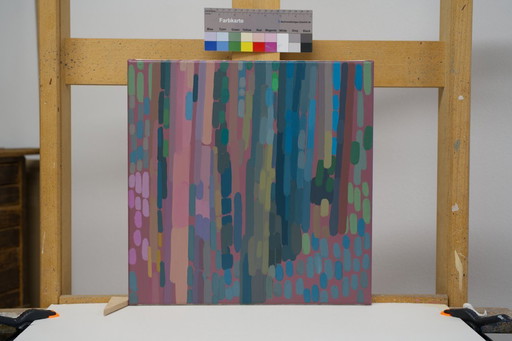 Malerei Waldlicht 2, handgemaltes Unikat, Natur, Landschaftsmalerei, Acrylmalerei 40x40cm