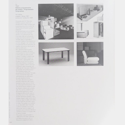 Buffet modulaire « T14 » de Joe Colombo pour La Rinascente, années 1960