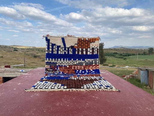Kleurrijk Marokkaans Beni Ourain-tapijt 300 x 200 cm – Handgeweven wollen Berber-tapijt