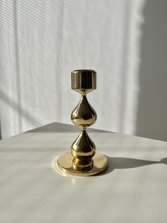 Image 1 of Bougeoir, plaqué or 24 carats – série « Hamlet » d'Asmussen Danmark