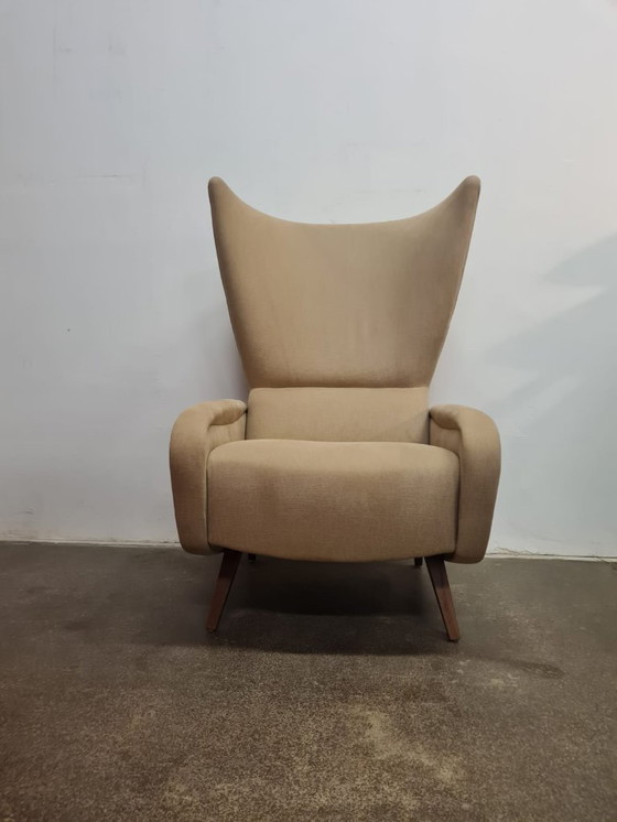 Image 1 of Mid-Century Modern Ear Chair, Czechoslovakia, 1960s