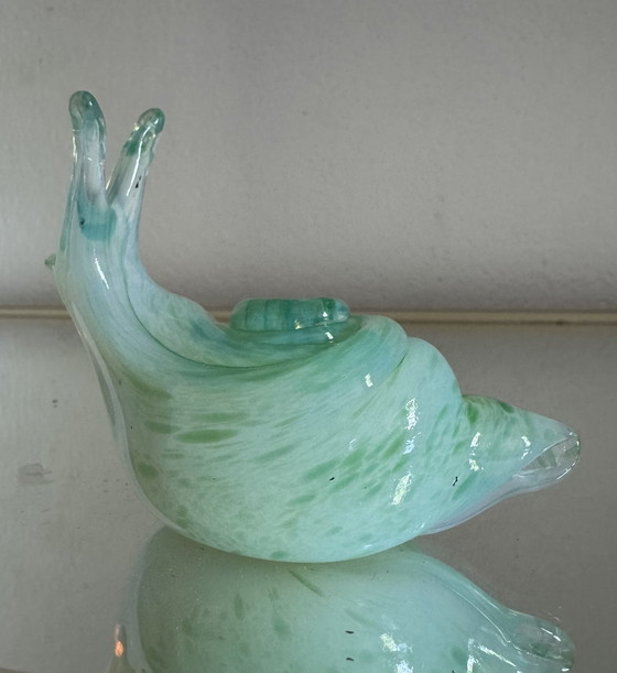 Image 1 of Lumaca in vetro di Murano opalescente antico