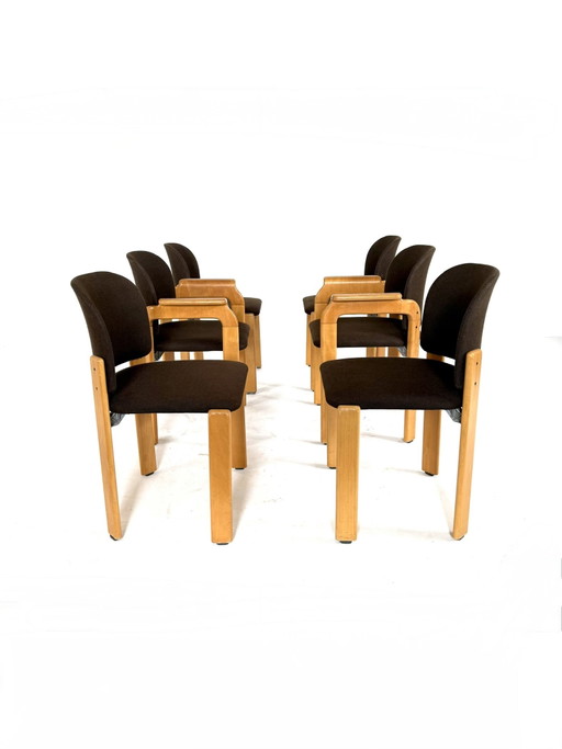6x chaise de salle à manger vintage Kusch & Co, Dietiker '70
