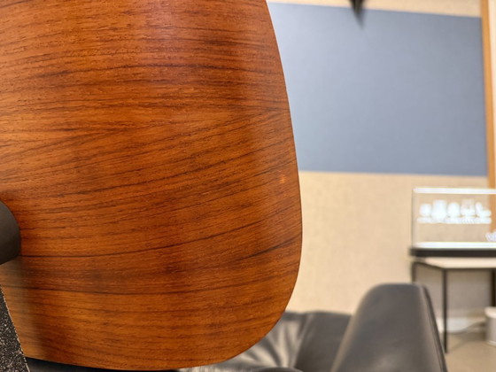 Image 1 of Herman Miller / Contura | Charles & Ray Eames | Lounge Chair & Ottoman | Rosewood & Black Leather | 1x Set