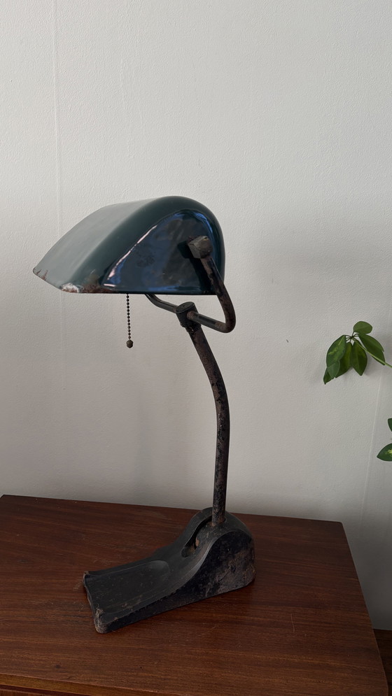 Image 1 of Bauhaus "Bank" lamp uit de jaren 1930 (Hellux)