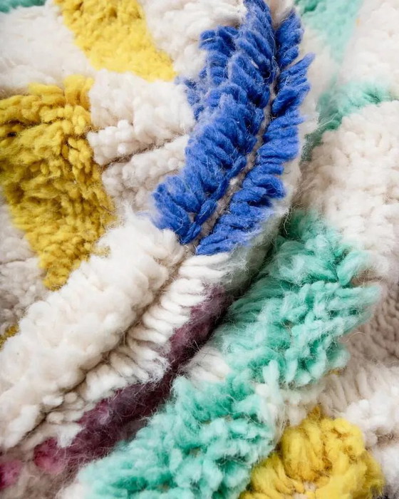 Tapis marocain écru avec motifs colorés 250cmx150cm – Wool, Bohemian (photo 4 of 8)