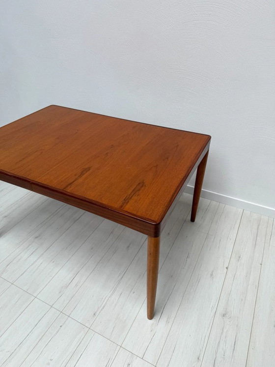 Image 1 of Vintage Danish Teak Extendable Dining Table, Mid-Century Modern Scandinavian Design, 1960s