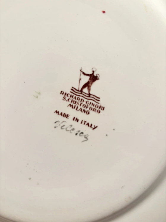 Porcelain Plate by Gio Ponti for Richard Ginori Velesca 1920s – Decorative Objects (photo 8 of 8)
