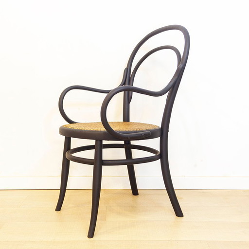 Fauteuil en bois courbé avec assise en grille
