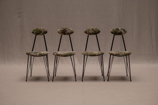 Italian set of mid-century dining chairs, 1960s