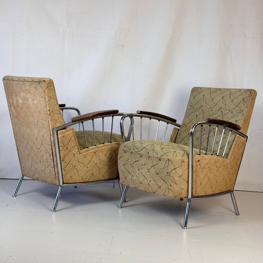 József Peresztegi Tubular Armchair, 1960s — Rare Hungarian Mid-Century Design