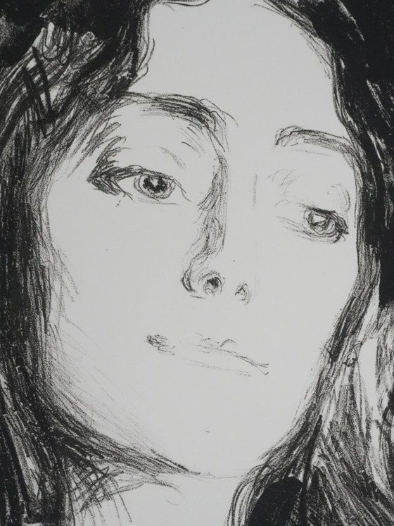 Edvard Munch : Broche, Eva Mudocci, Lithographie Signée – Lithographies et sérigraphies, Paper (photo 7 of 10)