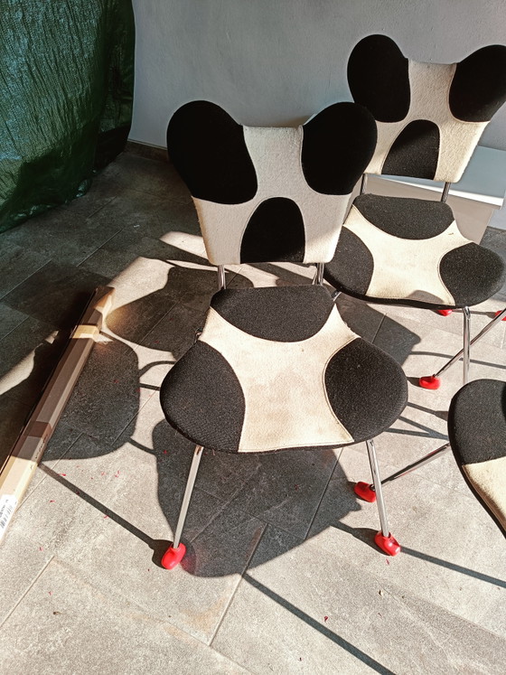 Image 1 of Ensemble de 4 chaises Garriri conçues par Javier Mariscal pour Moroso dans les années 1990.