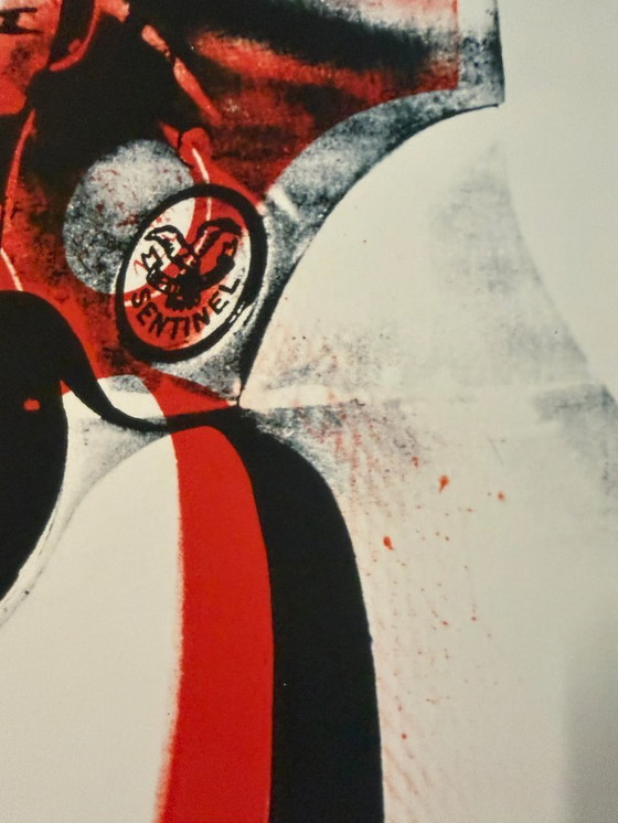 Image 1 of Andy Warhol (1928-1987), Geweer, ca. 1981-1982 (blok en rood op wit), copyright 2013 The Andy Warhol Foundation for the Visual.