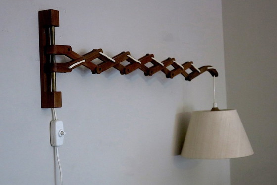 Image 1 of Eric Hansen for Le Klint Scissor Articulated Wall Light, Denmark 1960s