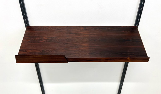Estante para revistas vintage de palisandro de Kai Kristiansen para FM Modular Wall System
